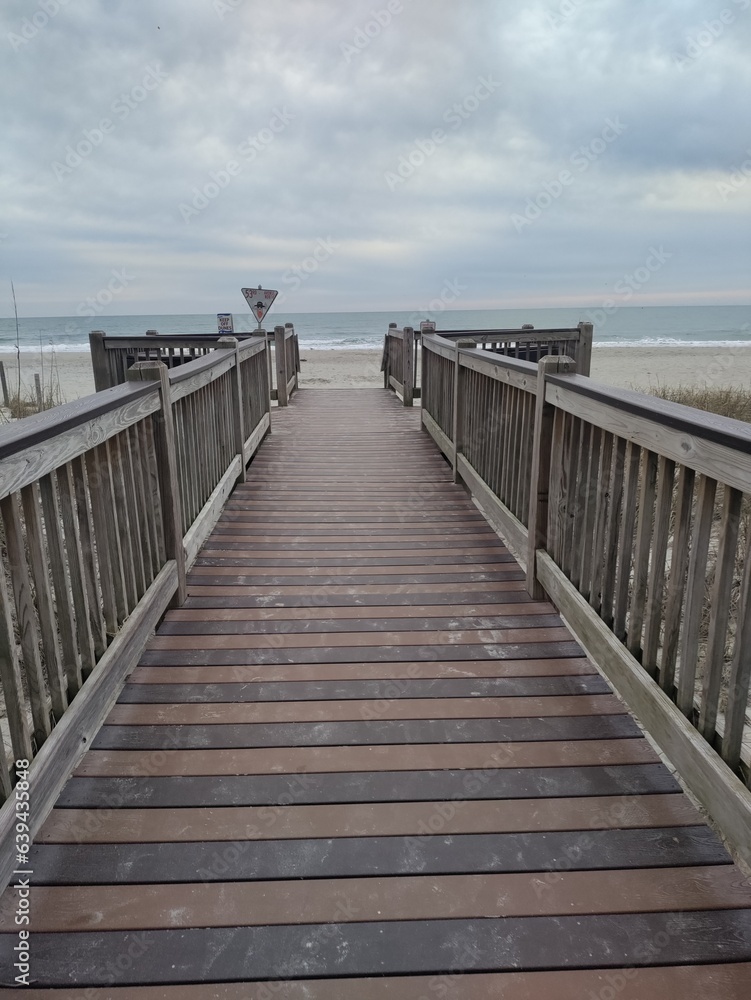 wooden pier in the sea