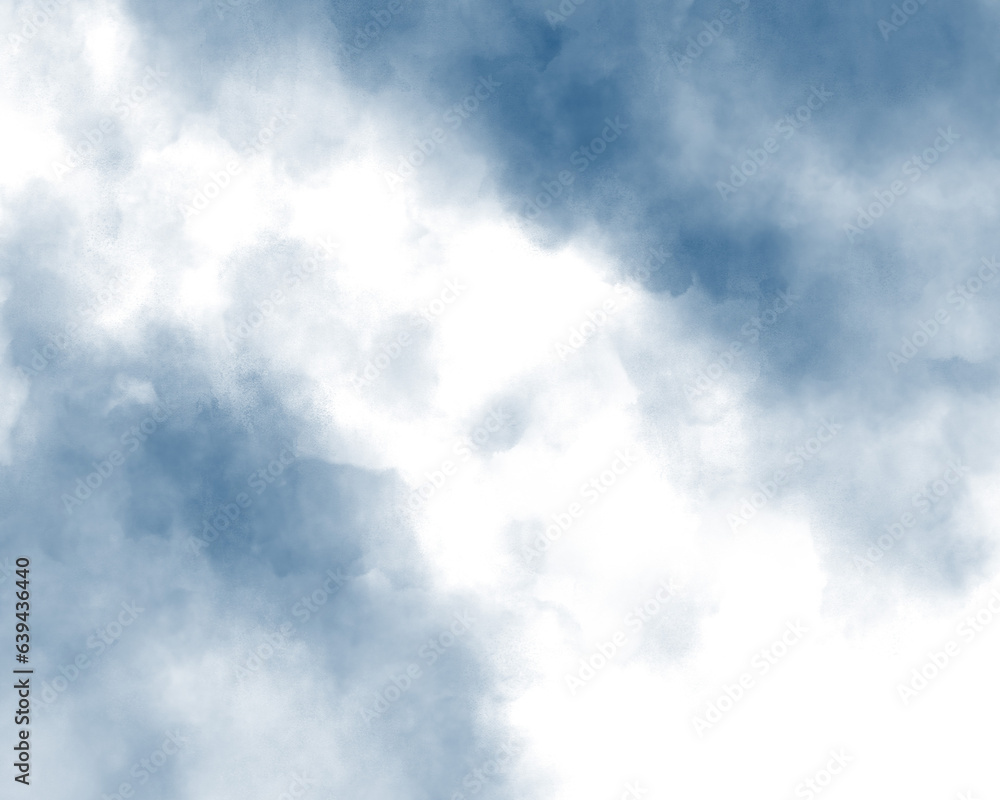 曇り空の水彩風背景イラスト 曇り空の水彩風背景イラスト