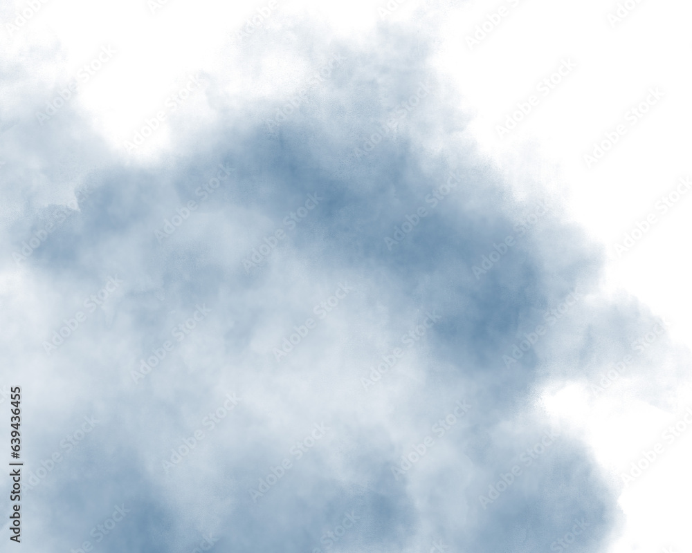 Obraz premium 曇り空の水彩風背景イラスト 