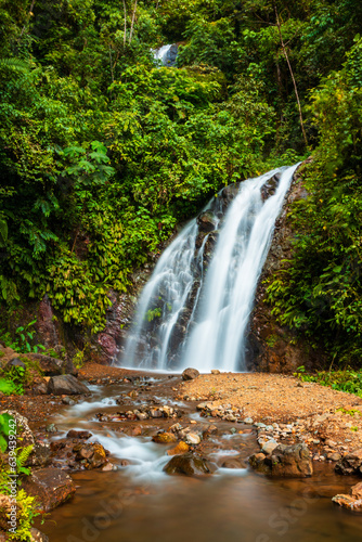 Waterfall tropical forest