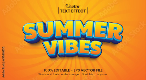 Editable Text Effect Summer Vibes Editable Text effect.