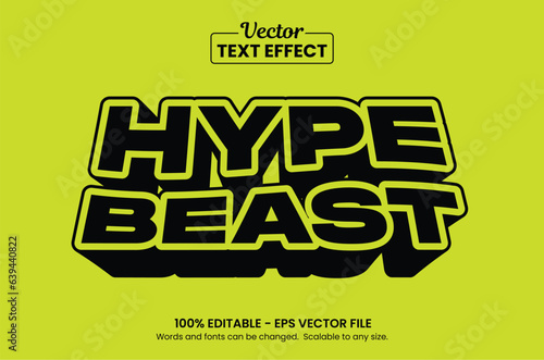 Hypebeast Style Editable Text Effect for clothing brand or T shirt