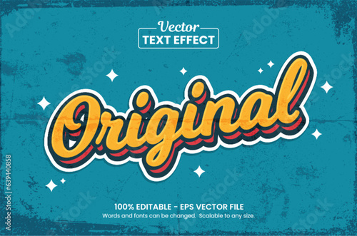 Vintage Editable Text Effect Premium Vector