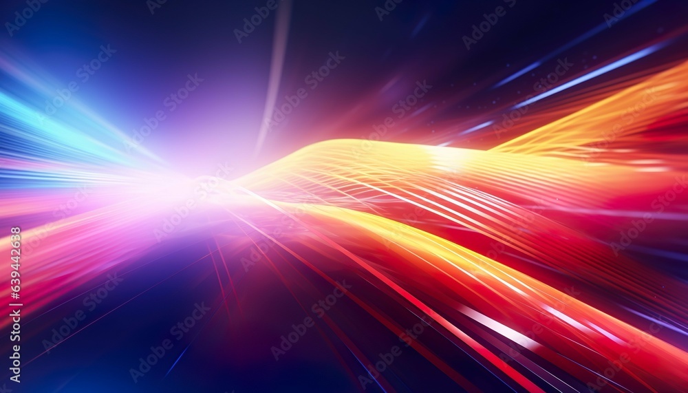 abstract futuristic background with red yellow