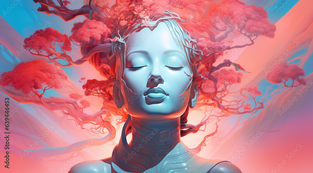 the brain of a female with a large body, in the style of detailed fantasy art the brain of a female with a large body, in the style of detailed fantasy art