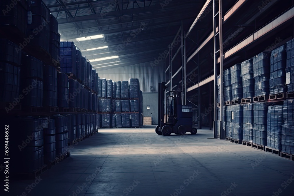 In a warehouse, AV forklift trucks deliver more items in a safe way. Generative AI