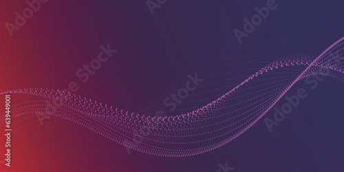 カラフルなドットウェーブの背景