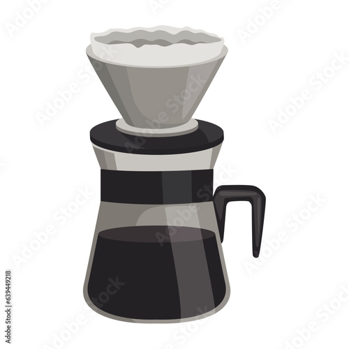coffee dripper icon isolated