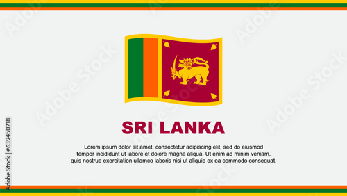 Sri Lanka Flag Abstract Background Design Template. Sri Lanka Independence Day Banner Social Media Vector Illustration. Sri Lanka Design