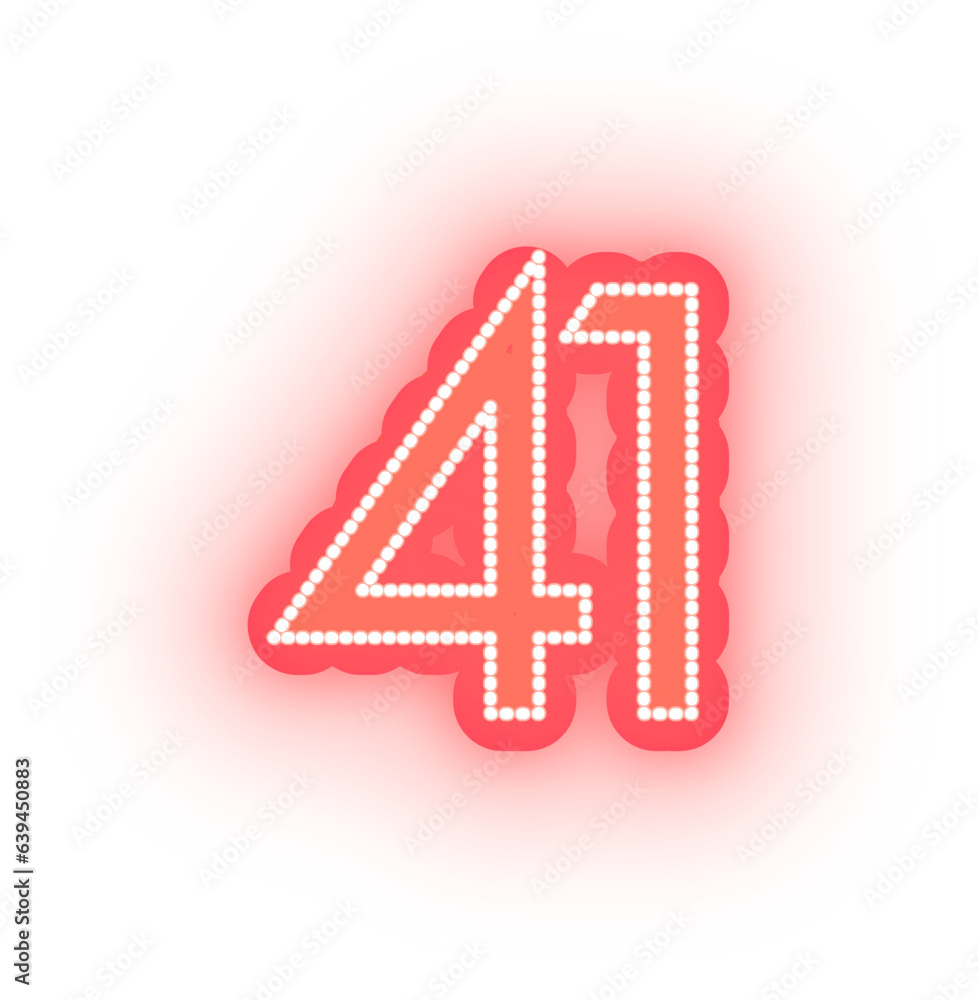 Glowing Red Neon Alphabet Letters, Numbers, and Signs on White Background Glowing Red Neon Alphabet Letters, Numbers, and Signs on White Background