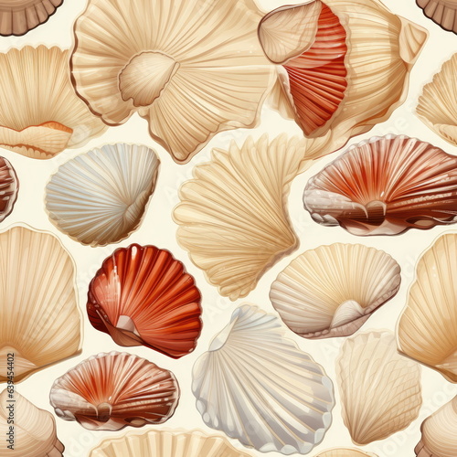 Seamless Pattern of Shells