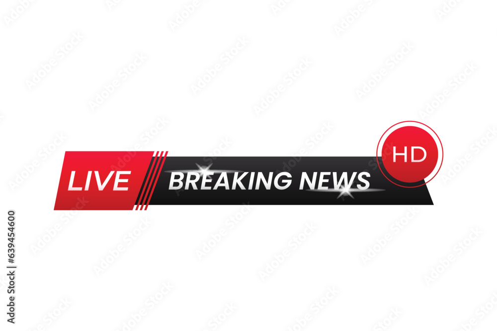 Live breaking news template vector Design. Live breaking news template vector Design.
