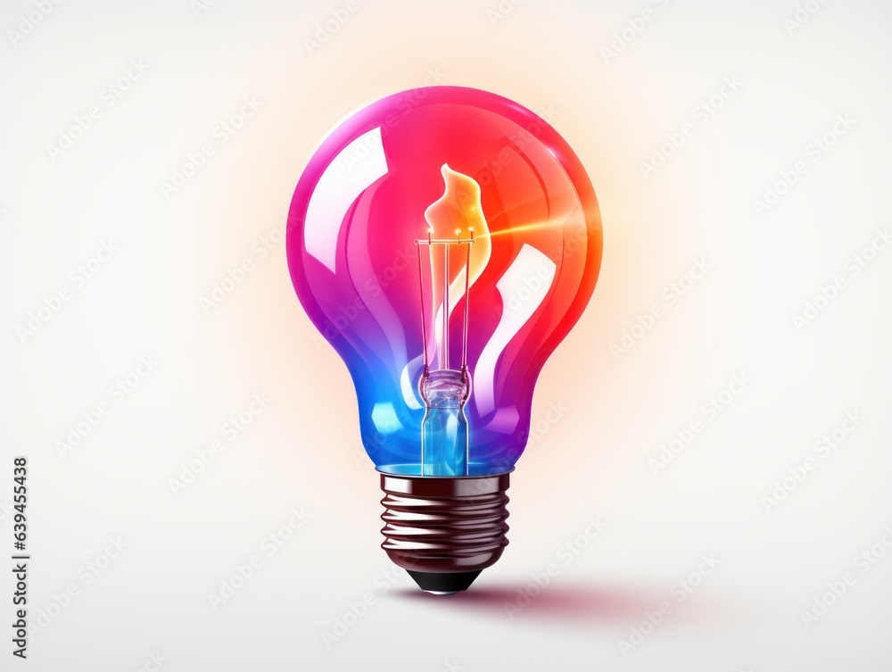 IA design light bulb logo, white background IA design light bulb logo, white background
