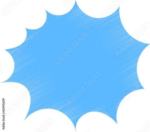 Hand drawn comic speech bubbles