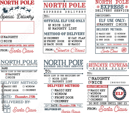 North Pole Delivery Tag Svg
