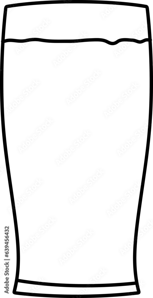 Hand drawn beer glass, mug or bottle of oktoberfest