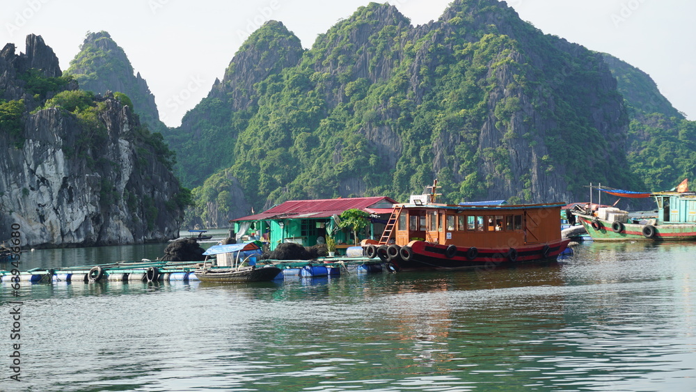 Happy life floating town vietnam