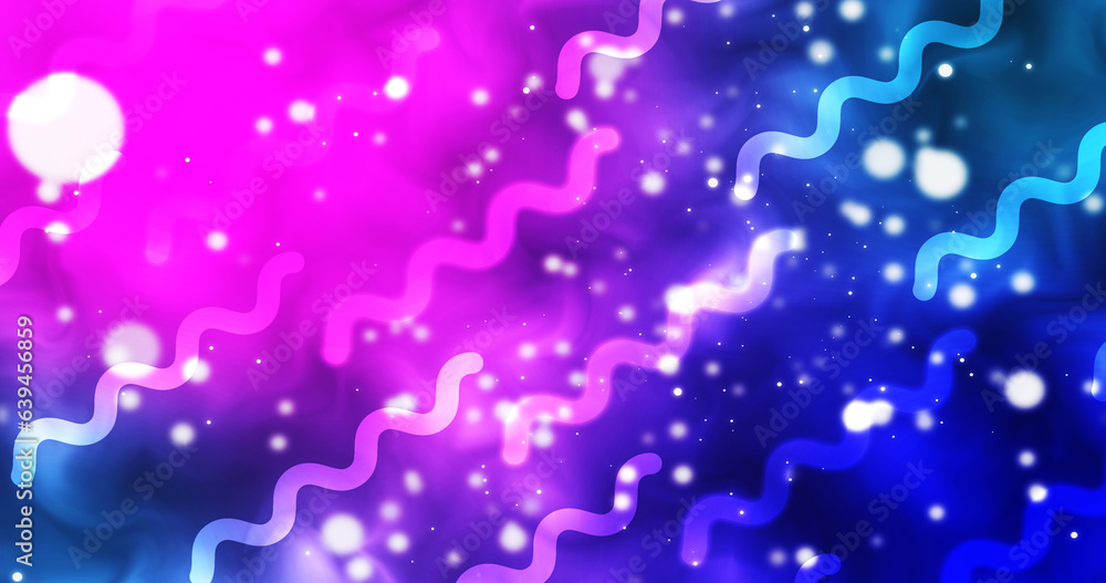 Creative abstract and out-of-the-box squiggle line moving with particles on colorful vibrant trendy modern gradients.Motion graphic animated bg. Creative abstract and out-of-the-box squiggle line moving with particles on colorful vibrant trendy modern gradients.Motion graphic animated bg.