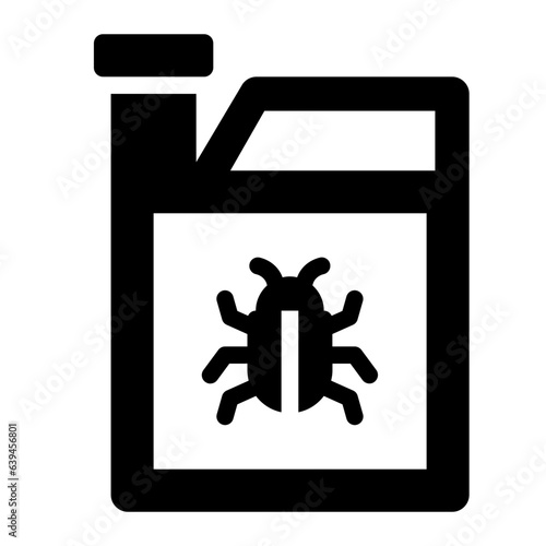 Pesticides solid glyph icon