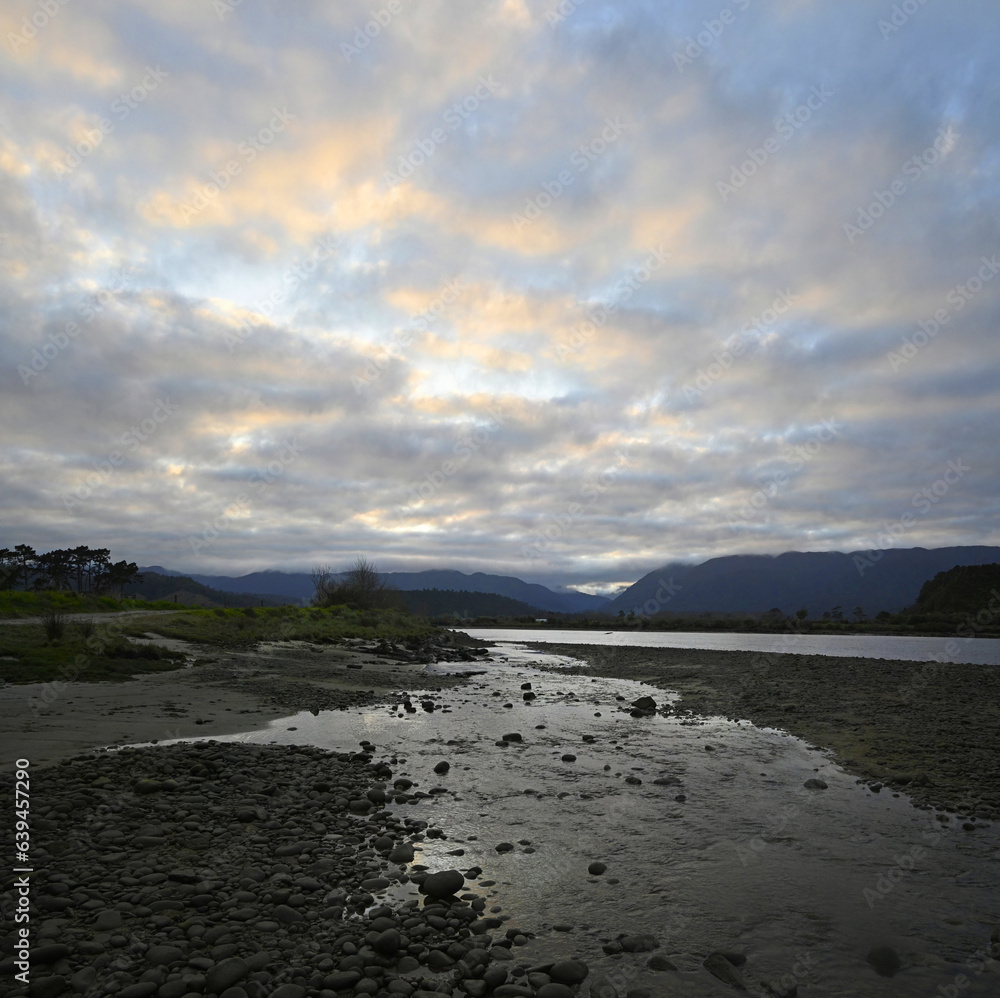 Early Morning on the Karamea Estuary, West Coast, New Zealand Early Morning on the Karamea Estuary, West Coast, New Zealand