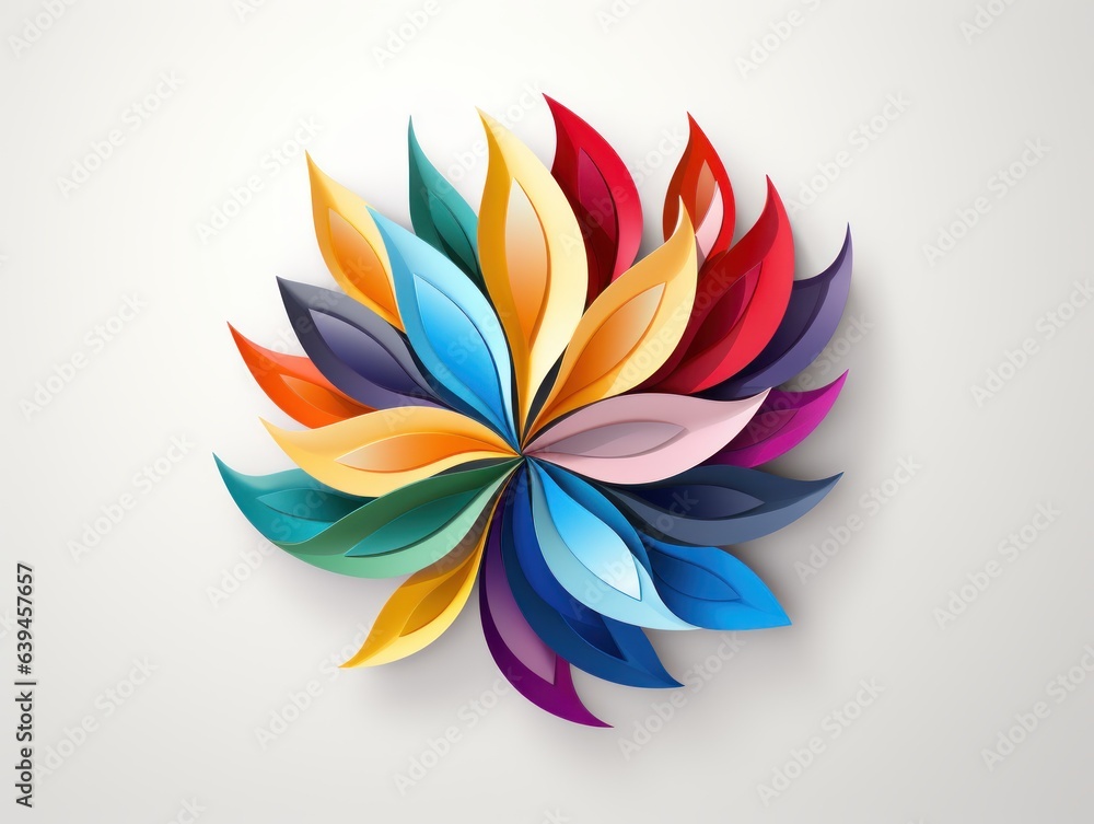 Logo, digital marketing, which expresses the idea of creating creative things, many colors Logo, digital marketing, which expresses the idea of creating creative things, many colors