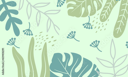 seamless pattern with leaves