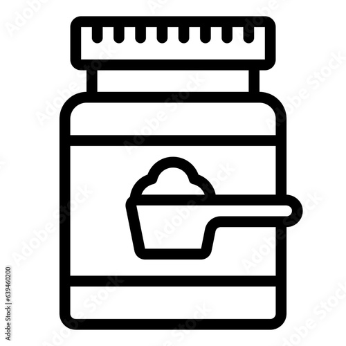 Whey Protein outline icon