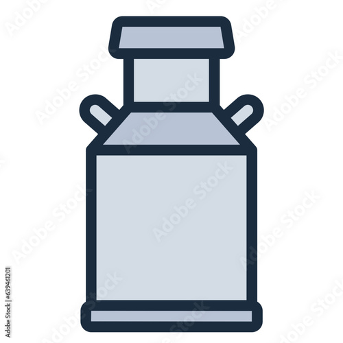 Milk Can filled line icon