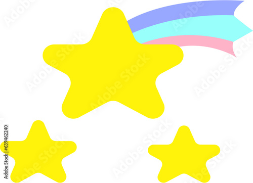 Cute star symbol shape vector.