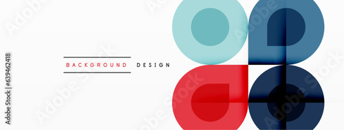 Enigmatic Circles - Captivating Vector Geometric Background, Unveiling the Mesmerizing Composition of Intriguing Circle Elements
