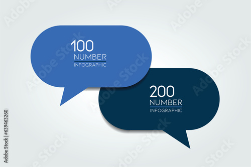 2 step template, banner, infographic, diagram, chart, bubbles.