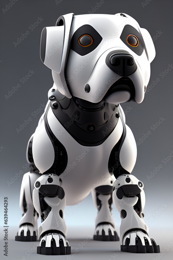 3D Render of a Cute Dalmatian Puppy Dog 3D Render of a Cute Dalmatian Puppy Dog