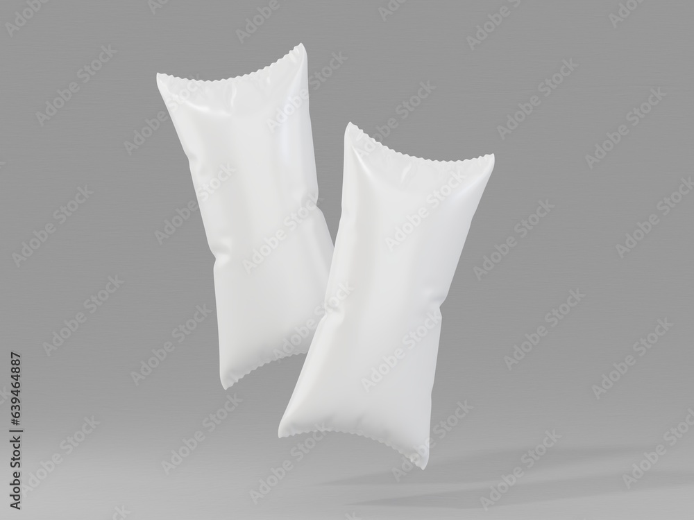 Naklejka premium Medium Size Long Snack Package Photo Products With Floating Pose