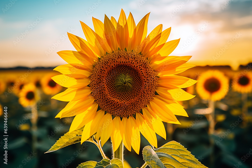 Obraz premium 夏のひまわり