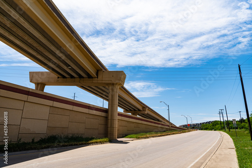 Fotografiet bridge overpass on highway