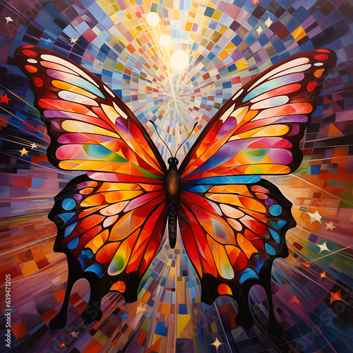 abstract background with a butterfly © Andrew