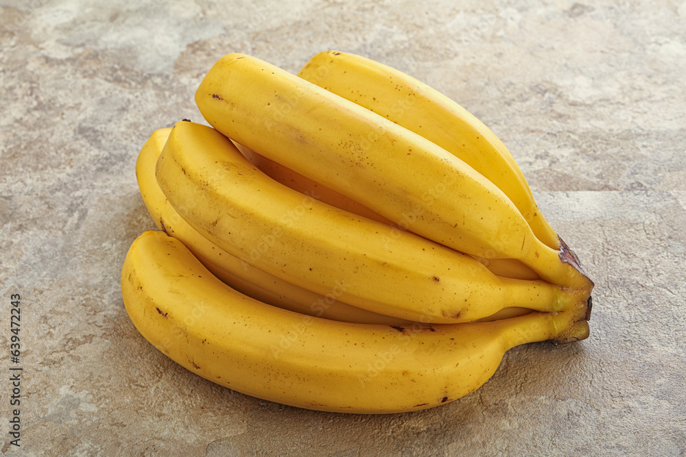 Tropical yellow banana fruit heap Tropical yellow banana fruit heap