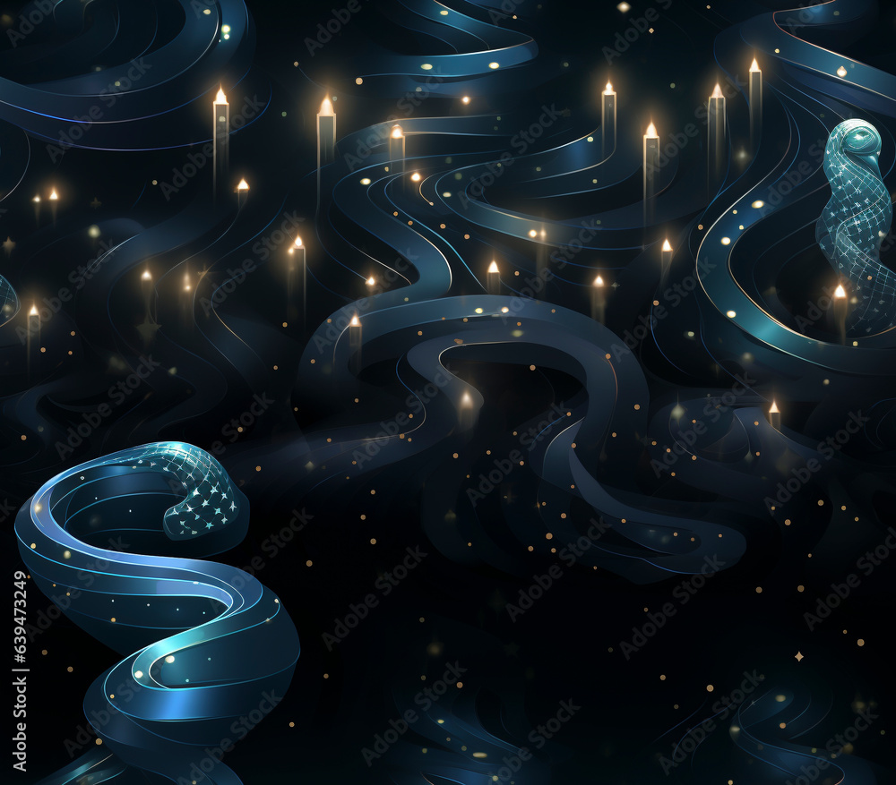 Fototapeta premium background with stars seamless pattern, continuous design, uninterrupted motif, consistent repetition, harmonious texture, unbroken sequence