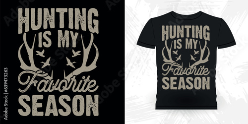 Hunt Like A Girl Funny Hunters Lover Retro Vintage Deer Hunting T-shirt Design 