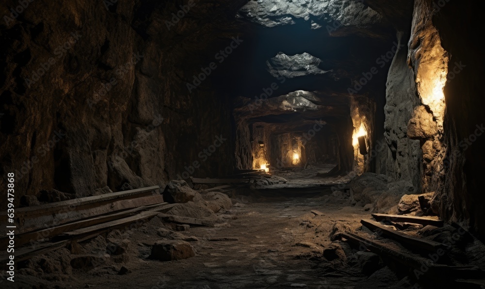 Capture the eerie atmosphere of an ancient underground dungeon in a striking photograph. Capture the eerie atmosphere of an ancient underground dungeon in a striking photograph.