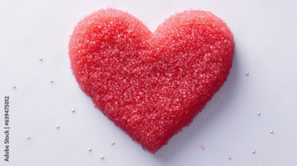 heart from sugar grains. Generative Ai