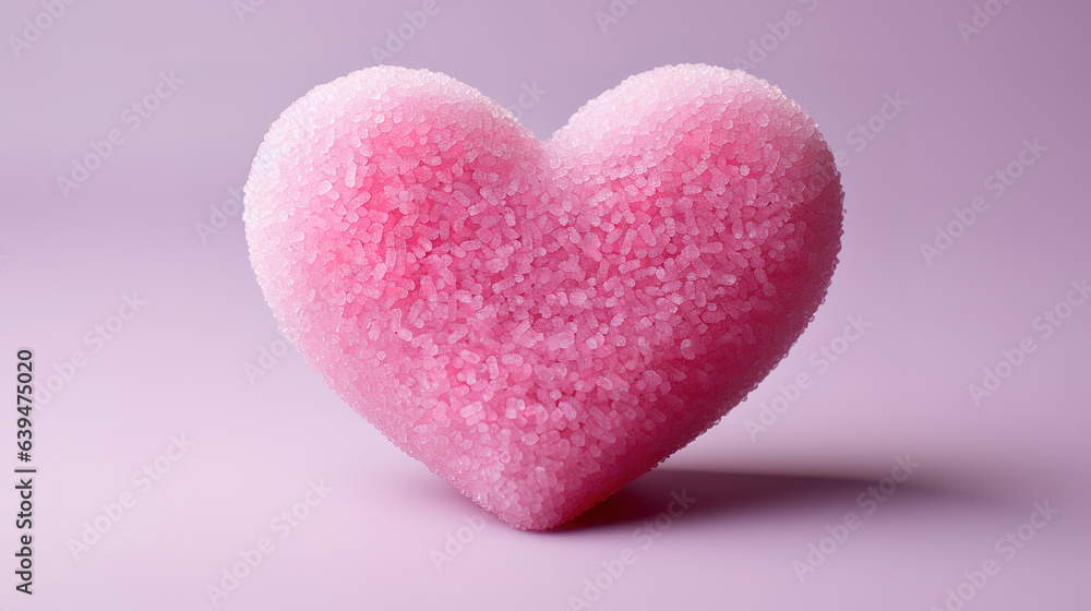 heart from sugar grains. Generative Ai heart from sugar grains. Generative Ai
