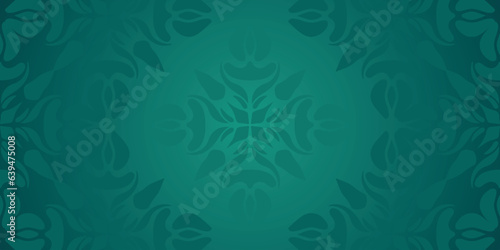 arabic motif green background	