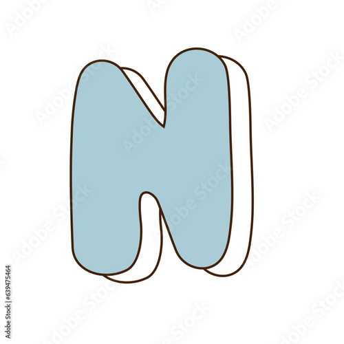 Cute 3d alphabet 