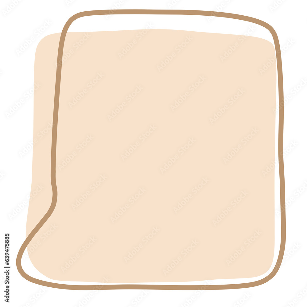 Obraz premium Earth Tone Abstract Shape Art illustration Abstract Element