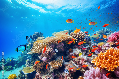 Fototapeta Naklejka Na Ścianę i Meble -  常夏の珊瑚礁