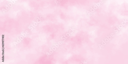 Stucco pink wall background or texture.Abstract brush painted sky fantasy pastel pink watercolor background, Decorative soft pink paper texture,