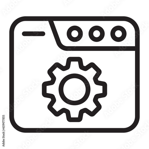 settings line icon