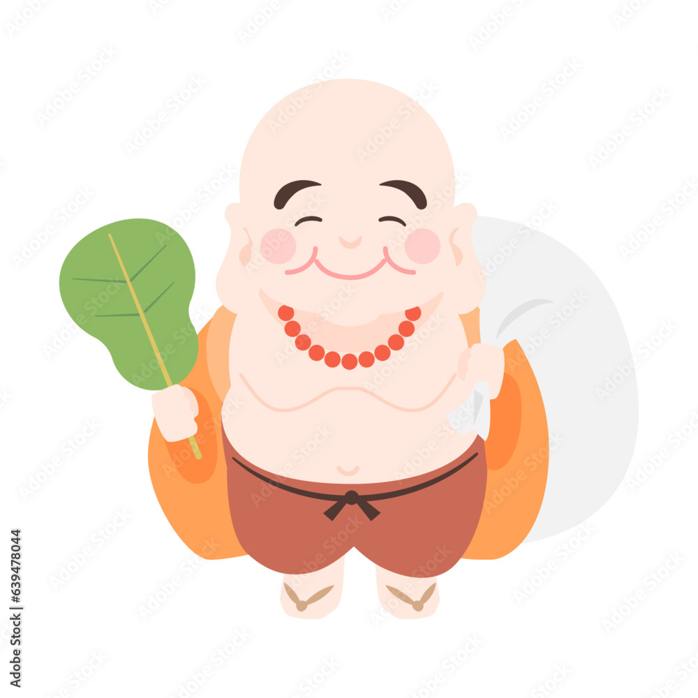七福神 布袋尊のイラスト Stock Vector | Adobe Stock