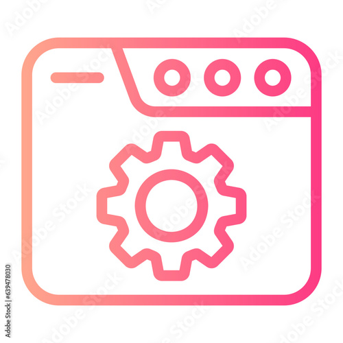 settings line icon
